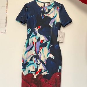 Midi scuba dress